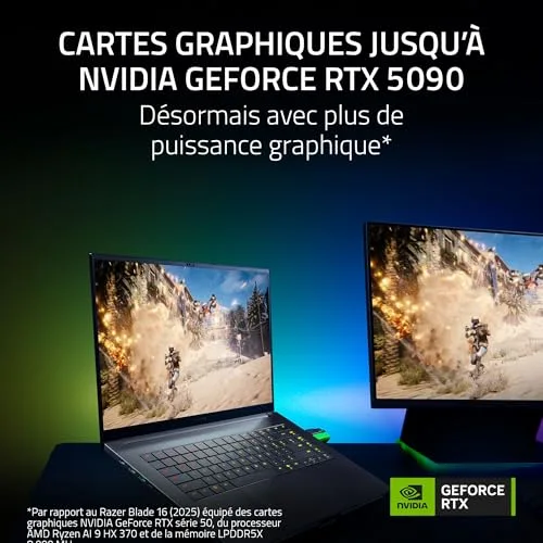 Razer Blade 16 2026 Core Ultra 9 RTX 5080 64GB - vue 3