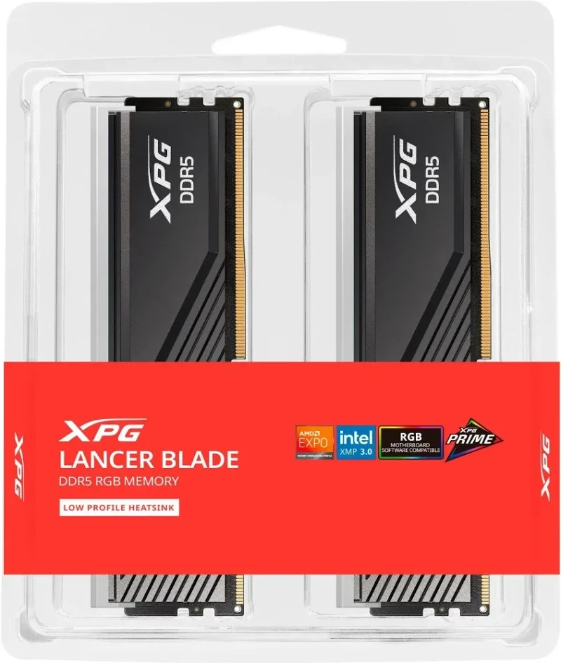ADATA Lancer Blade RGB 32 Go Kit 2x16Go DDR5 6000 MHz - vue 3
