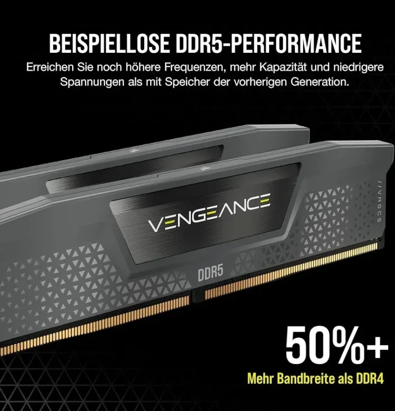 Corsair 64 Go Kit 2x32Go DDR5 5200 MHz - vue 5