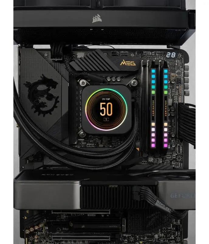 Corsair Dominator Platinum 32 Go Kit 2x16Go DDR5 5200 MHz RGB - vue 3
