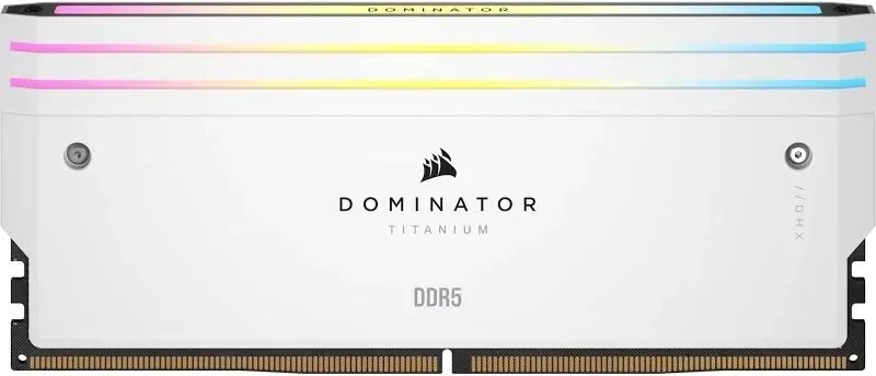 Corsair Dominator Titanium 32 Go Kit 2x16Go DDR5 6600 MHz RGB - vue 3