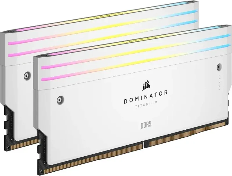 Corsair Dominator Titanium 32 Go Kit 2x16Go DDR5 6600 MHz RGB - vue 4