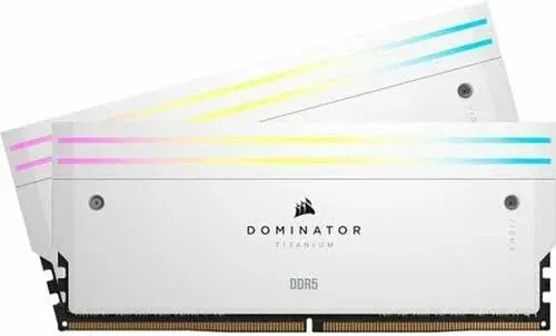 Corsair Dominator Titanium 32 Go Kit 2x16Go DDR5 6600 MHz RGB - vue principale