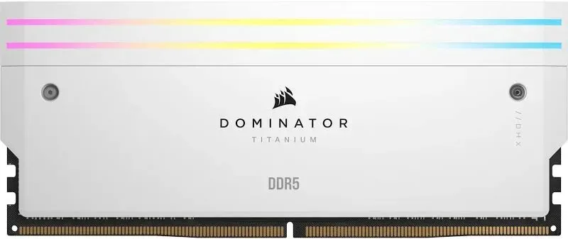 Corsair Dominator Titanium 64 Go Kit 2x32Go DDR5 6400 MHz RGB - vue 3
