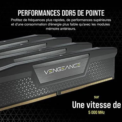 Corsair Vengeance 16 Go DDR5 5200 MHz - vue 3