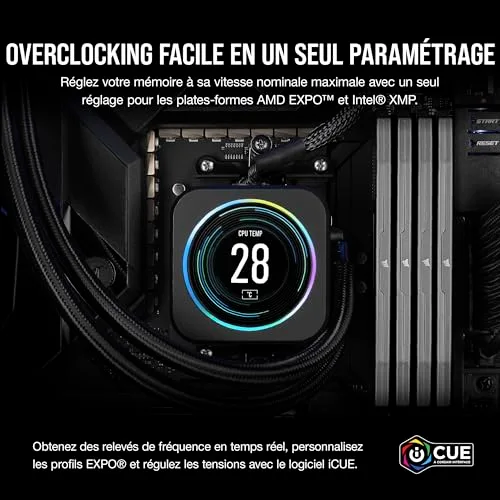 Corsair Vengeance 32 Go Kit 2x16Go DDR5 6000 MHz - vue 4