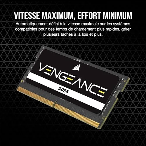 Corsair Vengeance 64 Go Kit 2x32Go DDR5 5600 MHz - vue 4