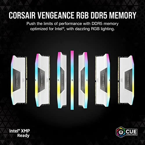 Corsair Vengeance RGB 32 Go Kit 2x16Go DDR5 5200 MHz - vue 2