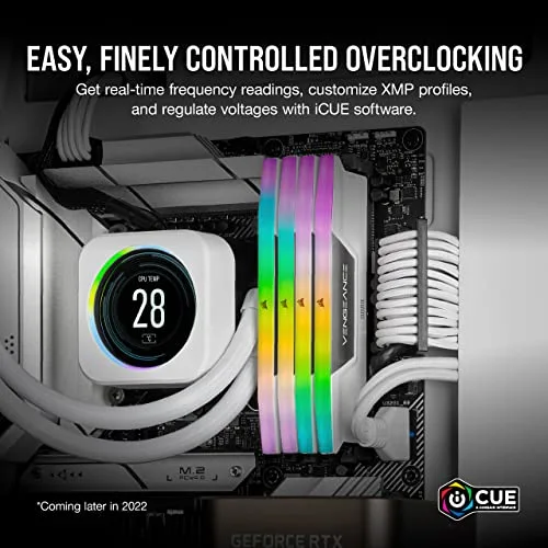 Corsair Vengeance RGB 32 Go Kit 2x16Go DDR5 6200 MHz - vue 5