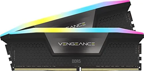 Memoire RAM Corsair Vengeance RGB 64 Go Kit 2x32Go DDR5 6600 MHz