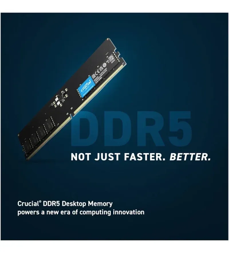 Crucial 16 Go DDR5 5600 MHz - vue 5