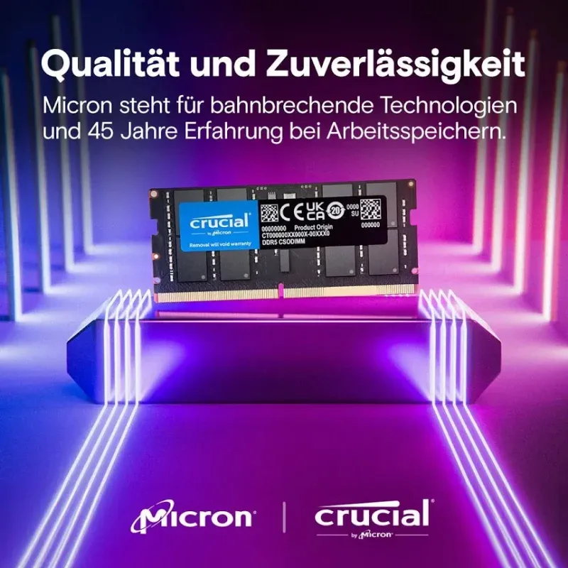 Crucial 32 Go DDR5 6400 MHz - vue 5