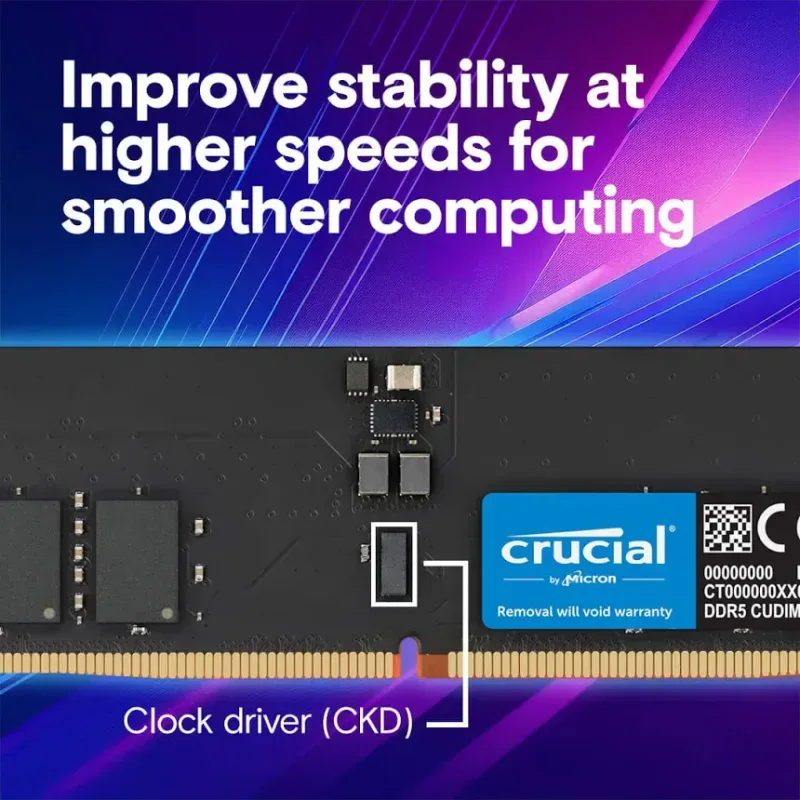 Crucial 32 Go DDR5 6400 MHz - vue 4