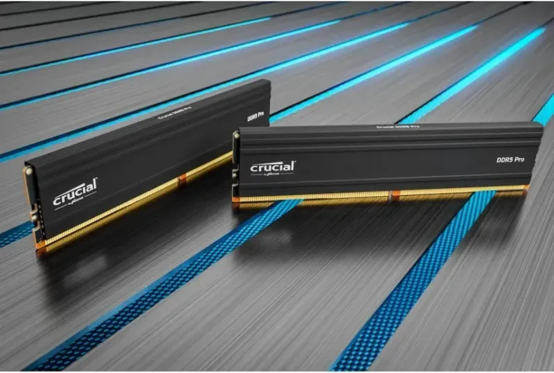 Crucial 32 Go Kit 2x16Go DDR5 6000 MHz - vue 3