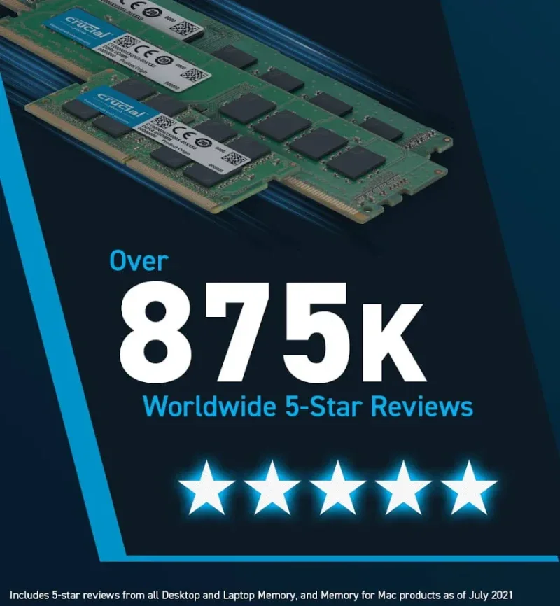 Crucial 8 Go DDR5 5600 MHz - vue 4