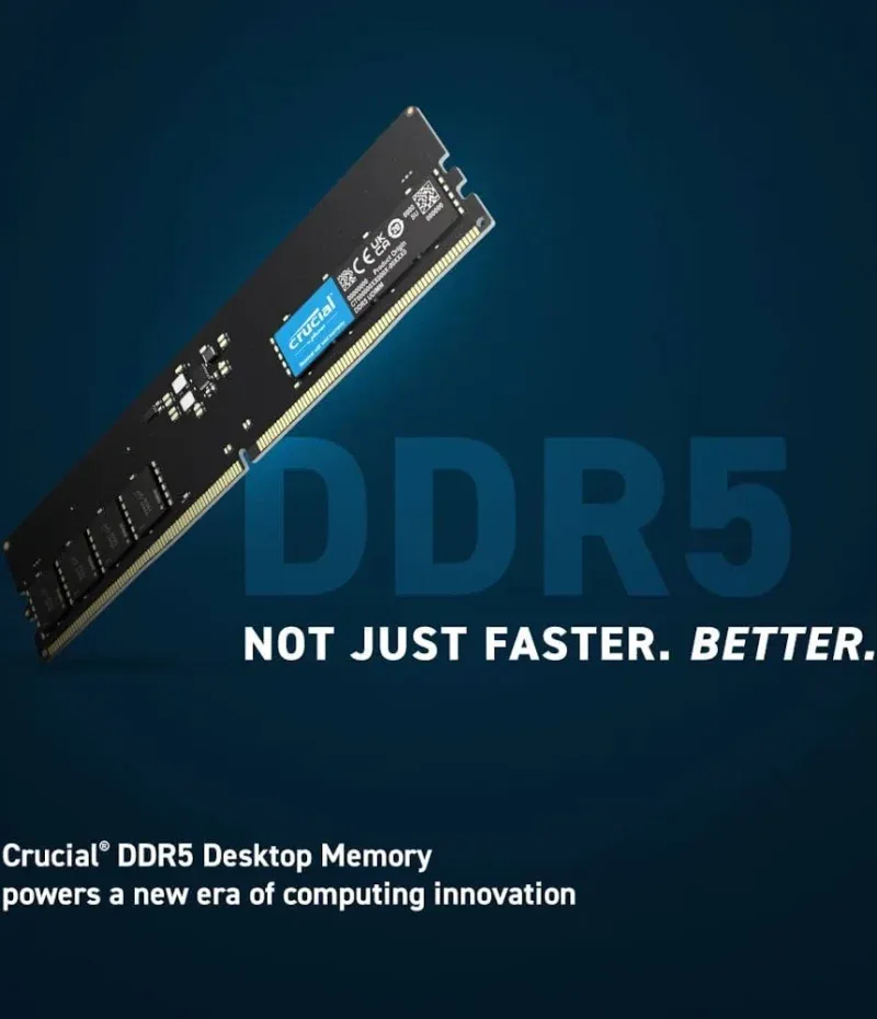 Crucial 8 Go DDR5 5600 MHz - vue 5