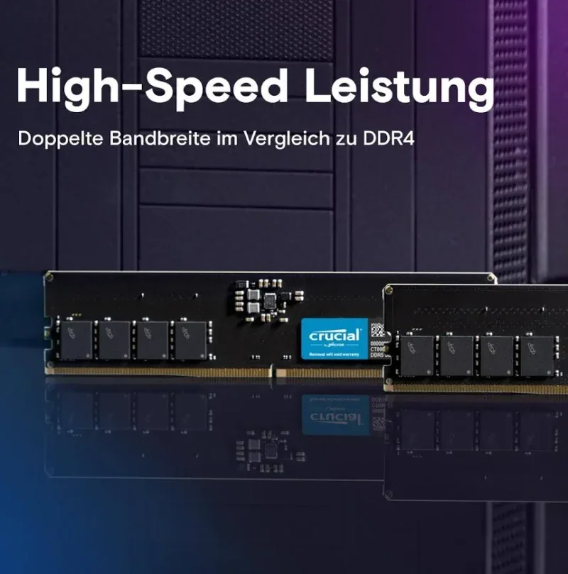 Crucial DDR5 32 Go 4800 MHz - vue 5