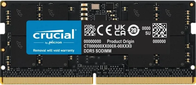 Crucial DDR5 SO-DIMM 8 Go 4800 MHz CL40