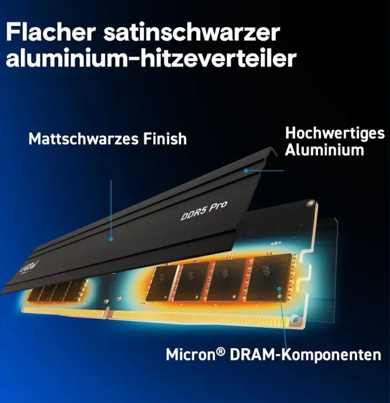 Crucial Pro 16 Go DDR5 6000 MHz - vue 4