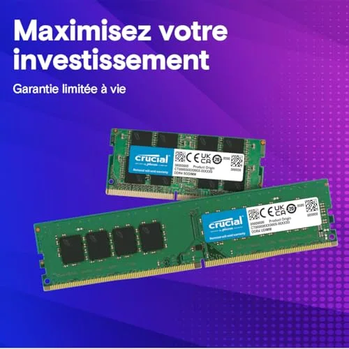 Crucial SO-DIMM 16 Go Kit 2x8Go DDR4 3200 MHz - vue 6
