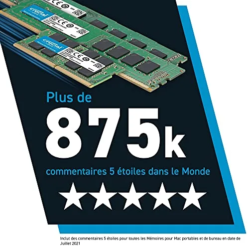 Crucial SO-DIMM 4 Go DDR3 1333 MHz - vue 3