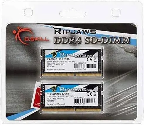 G.Skill 32 Go Kit 2x16Go DDR4 2666 MHz - vue 5