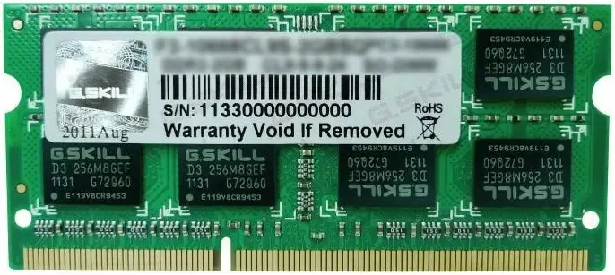 G.Skill 8 Go DDR3 1333 MHz - vue principale