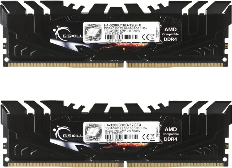 G.Skill Flare X 32 Go Kit 2x16Go DDR4 3200 MHz - vue 5