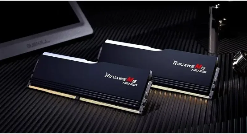 G.Skill Ripjaws M5 Neo RGB 64 Go Kit 2x32Go DDR5 6000 MHz - vue 4