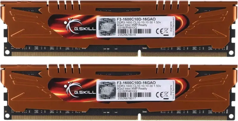 G.Skill Trident 16 Go Kit 2x8Go DDR3 1600 MHz - vue 4