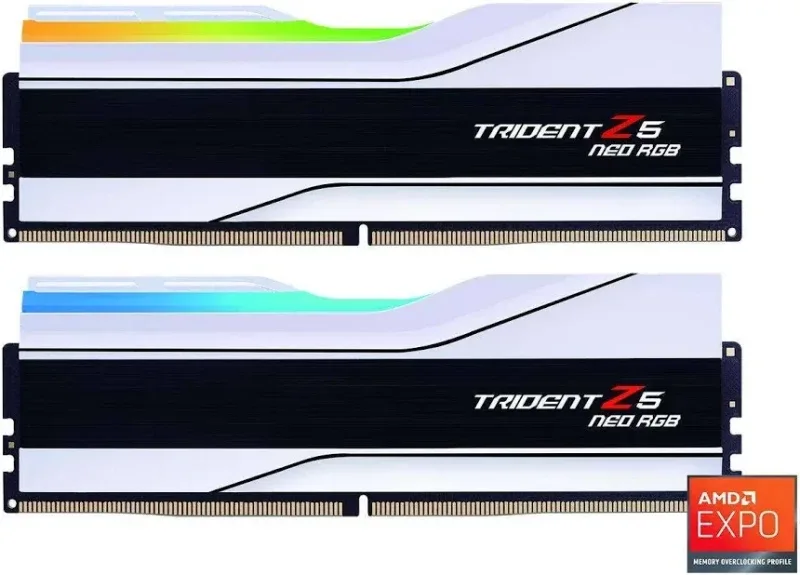 G.Skill Trident Z Neo 32 Go Kit 2x16Go DDR5 6000 MHz RGB - vue 4