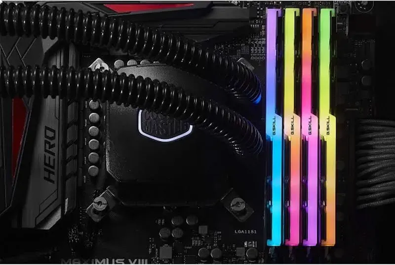 G.Skill Trident Z RGB 64 Go Kit 4x16Go DDR4 3200 MHz - vue 4