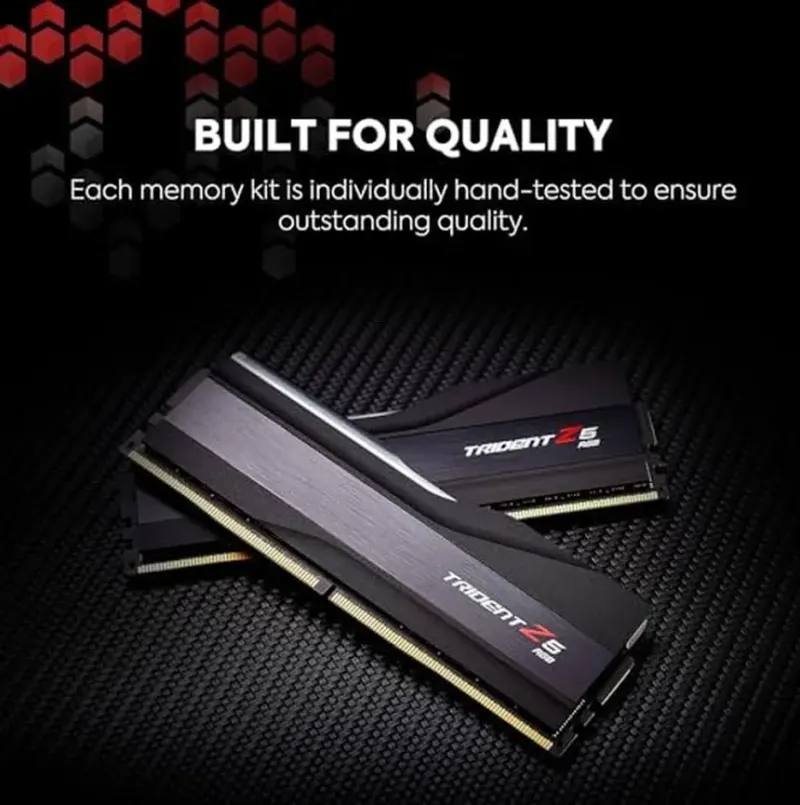 G.Skill Trident Z5 RGB 32 Go Kit 2x16Go DDR5 7600 MHz - vue 5