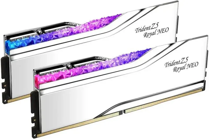 G.Skill Trident Z5 Royal Neo 64 Go Kit 2x32Go DDR5 6000 MHz RGB - vue 5