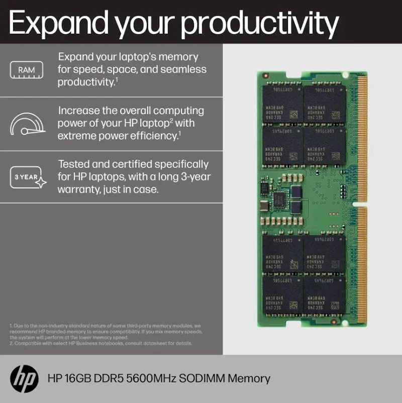 HP 16 Go DDR5 5600 MHz - vue 2