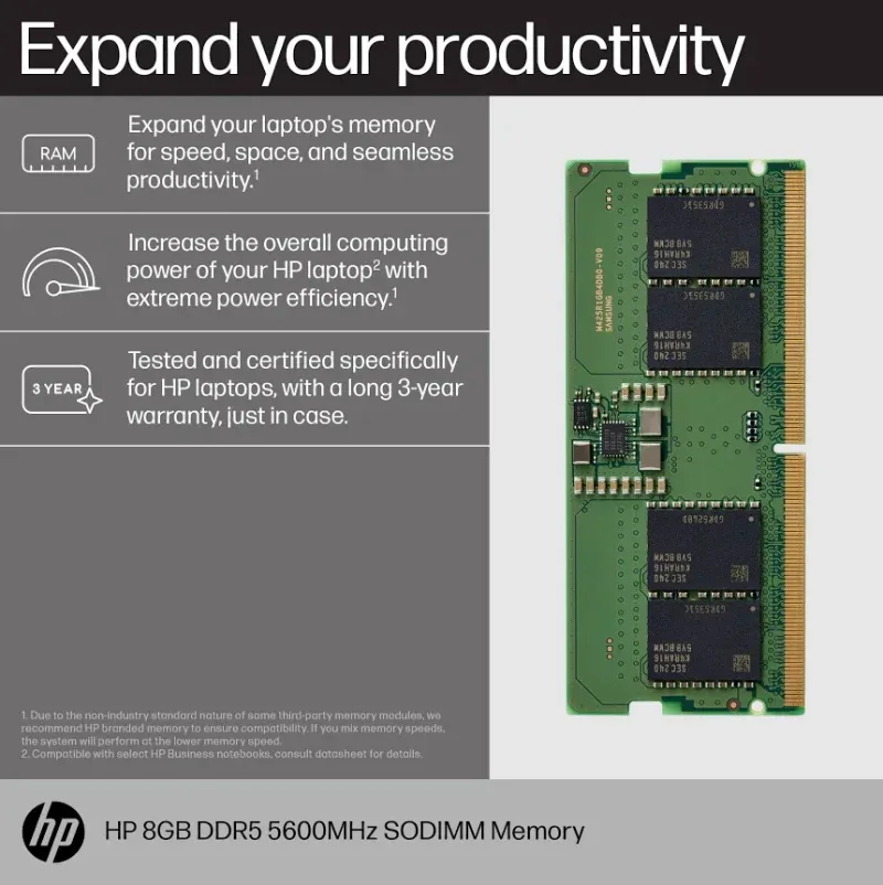 HP 8 Go DDR5 5600 MHz - vue 2