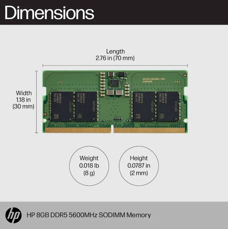 HP 8 Go DDR5 5600 MHz - vue 3