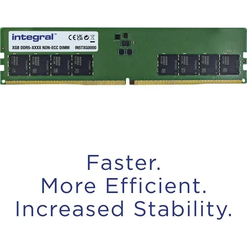 Integral IN5T8GNJWDX 8 Go DDR5 5600 MHz - vue 2