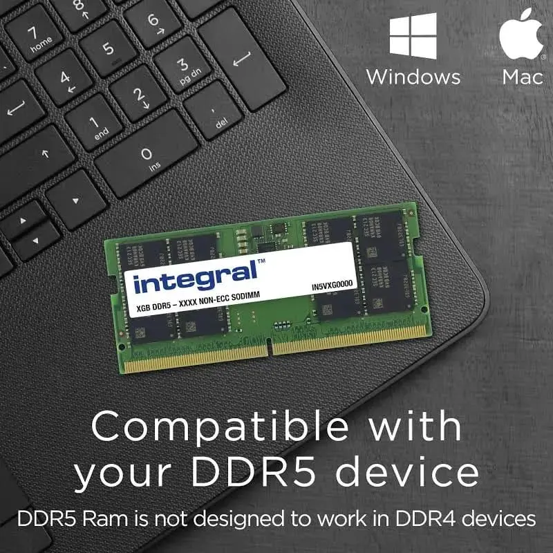 Integral IN5V32GNJRDX 32 Go DDR5 5600 MHz - vue 5