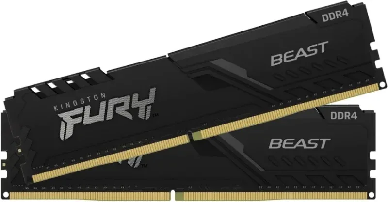 Kingston Fury Beast 16 Go Kit 2x8Go DDR4 3600 MHz - vue 5