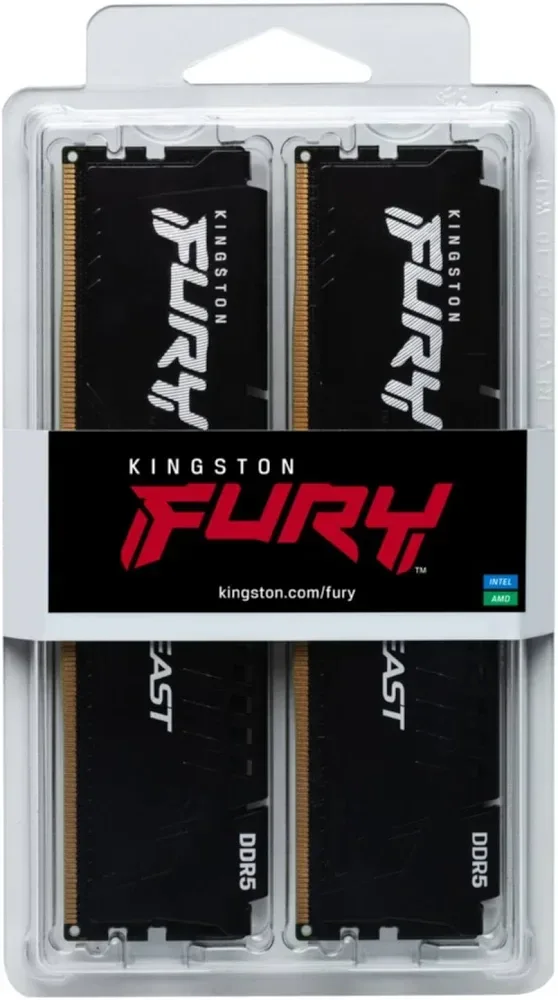 Kingston Fury Beast 32 Go Kit 2x16Go DDR5 5600 MHz - vue 3