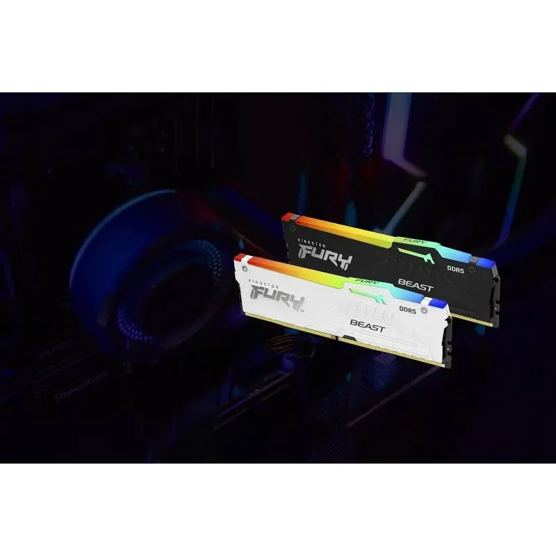 Kingston Fury Beast RGB 128 Go Kit 2x64Go DDR5 5600 MHz - vue 3