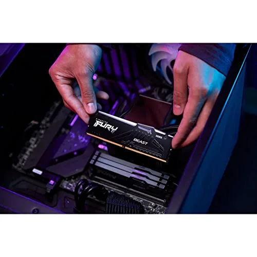 Kingston Fury Beast RGB 128 Go Kit 4x32Go DDR5 5200 MHz - vue 7