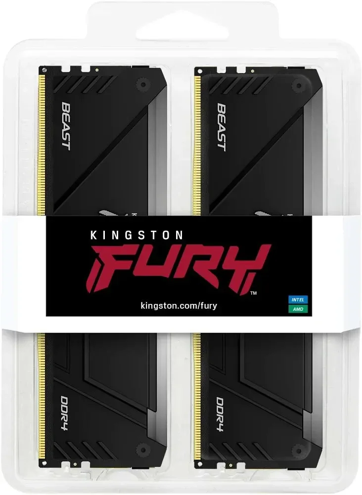Kingston Fury Beast RGB 16 Go Kit 2x8Go DDR4 3600 MHz - vue 3