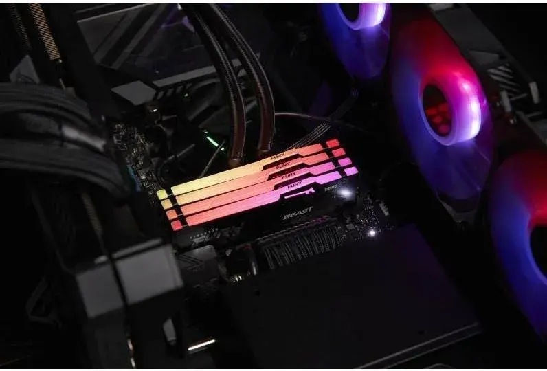Kingston Fury Beast RGB 16 Go Kit 2x8Go DDR5 5200 MHz - vue 5
