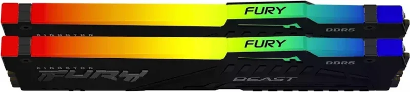 Kingston Fury Beast RGB 16 Go Kit 2x8Go DDR5 6000 MHz - vue 3