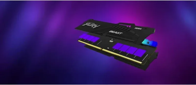 Kingston Fury Beast RGB 32 Go DDR5 6000 MHz - vue 4