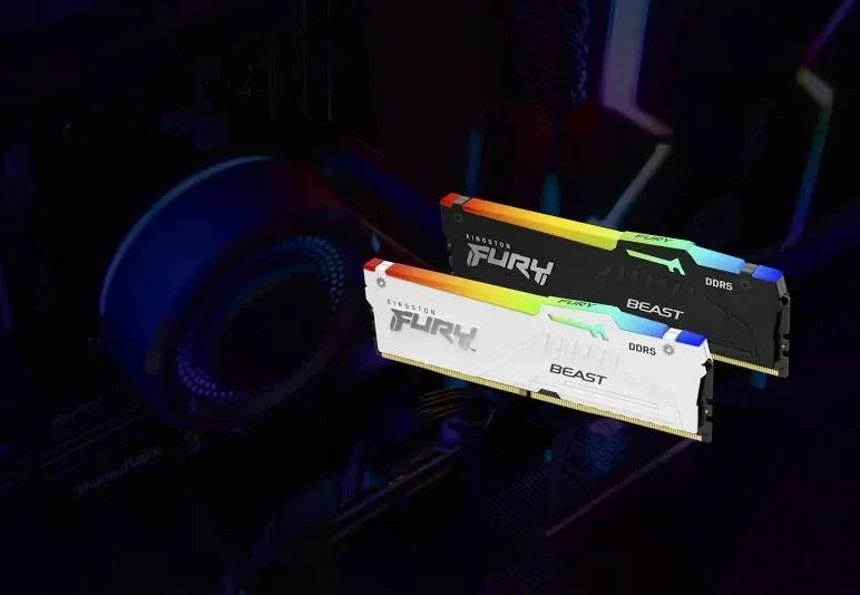Kingston Fury Beast RGB 32 Go Kit 2x16Go DDR5 6000 MHz - vue 5