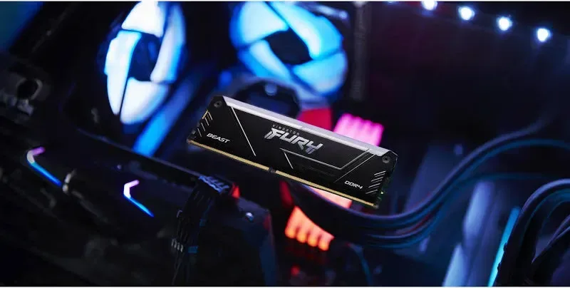 Kingston Fury Beast RGB 8 Go DDR4 3600 MHz - vue 5