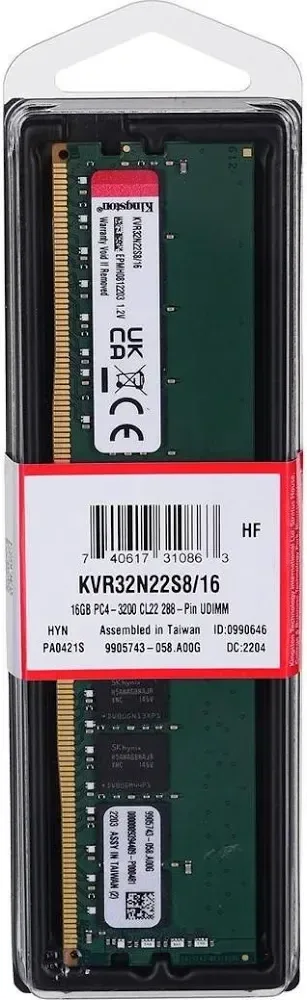 Kingston ValueRAM 16 Go DDR4 3200 MHz - vue 5